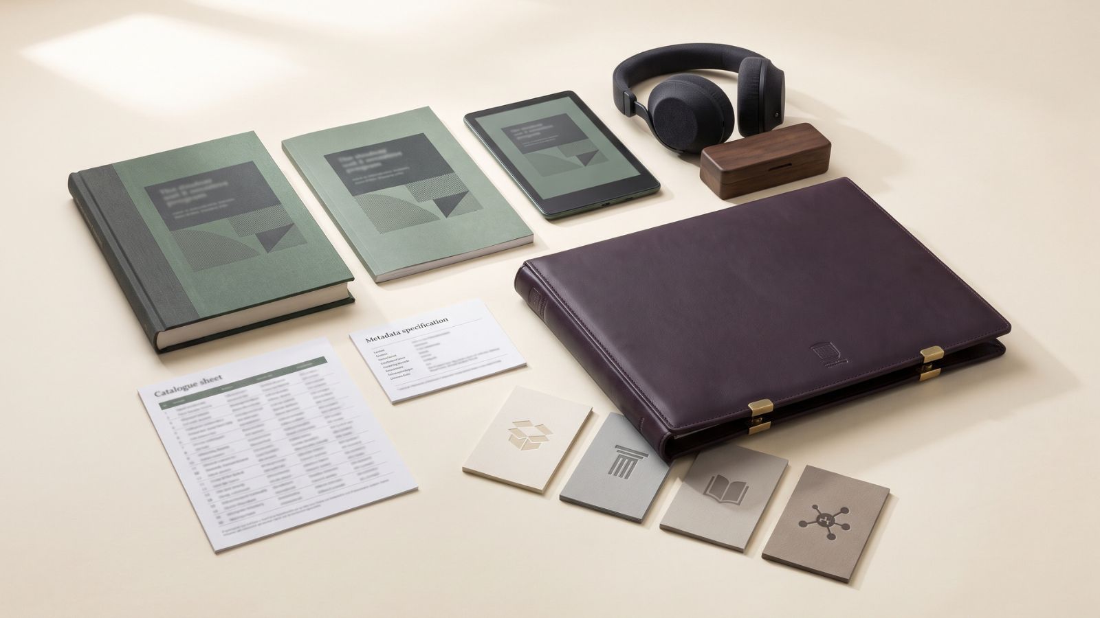Publishing archive and catalogue materials